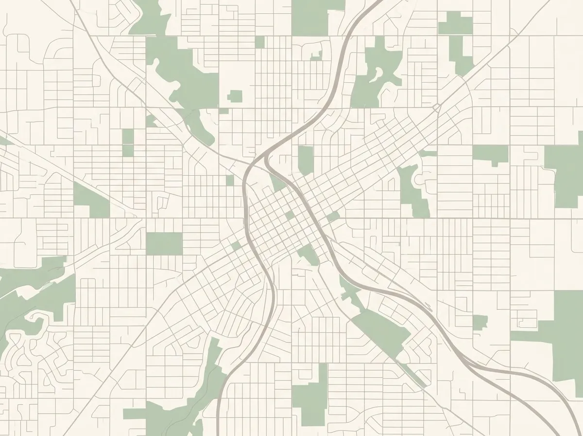 Map of central Denver around the Belcaro office